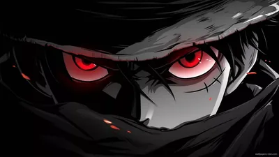Red Eyes Under a Dark Hood HD Wallpaper