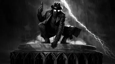 Spider Noir Gun Series 8K 4K Wallpaper PC HD