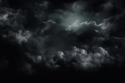 Black Clouds Background 4k