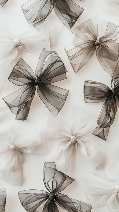 HD Cute Bow Wallpaper Black Background