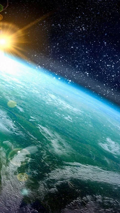 Sunrise Over Earth From Orbit HD Phone Wallpaper
