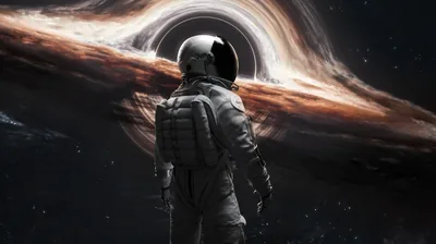Wallpaper space, stars, hole, astronaut, black hole, astro for mobile and desktop, sect