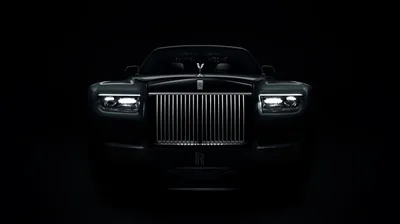 Rolls-Royce Phantom Grille Lit in the Dark HD Wallpaper