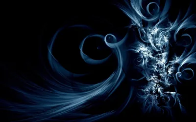 Black Blue 3D Wallpaper