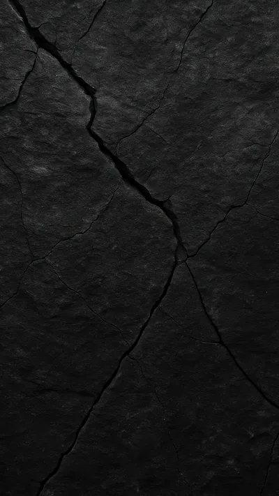 Cracked Black Stone Texture HD Phone Wallpaper