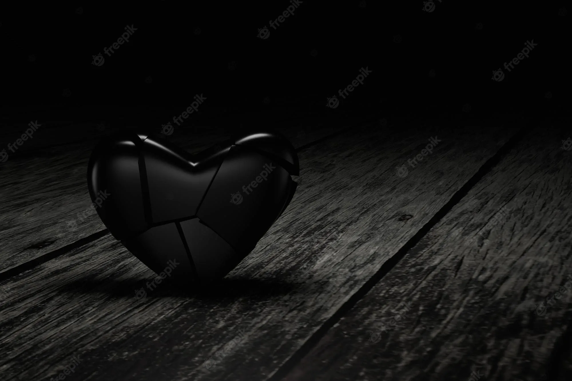 Broken Heart Black Wallpapers 4k, HD Backgrounds