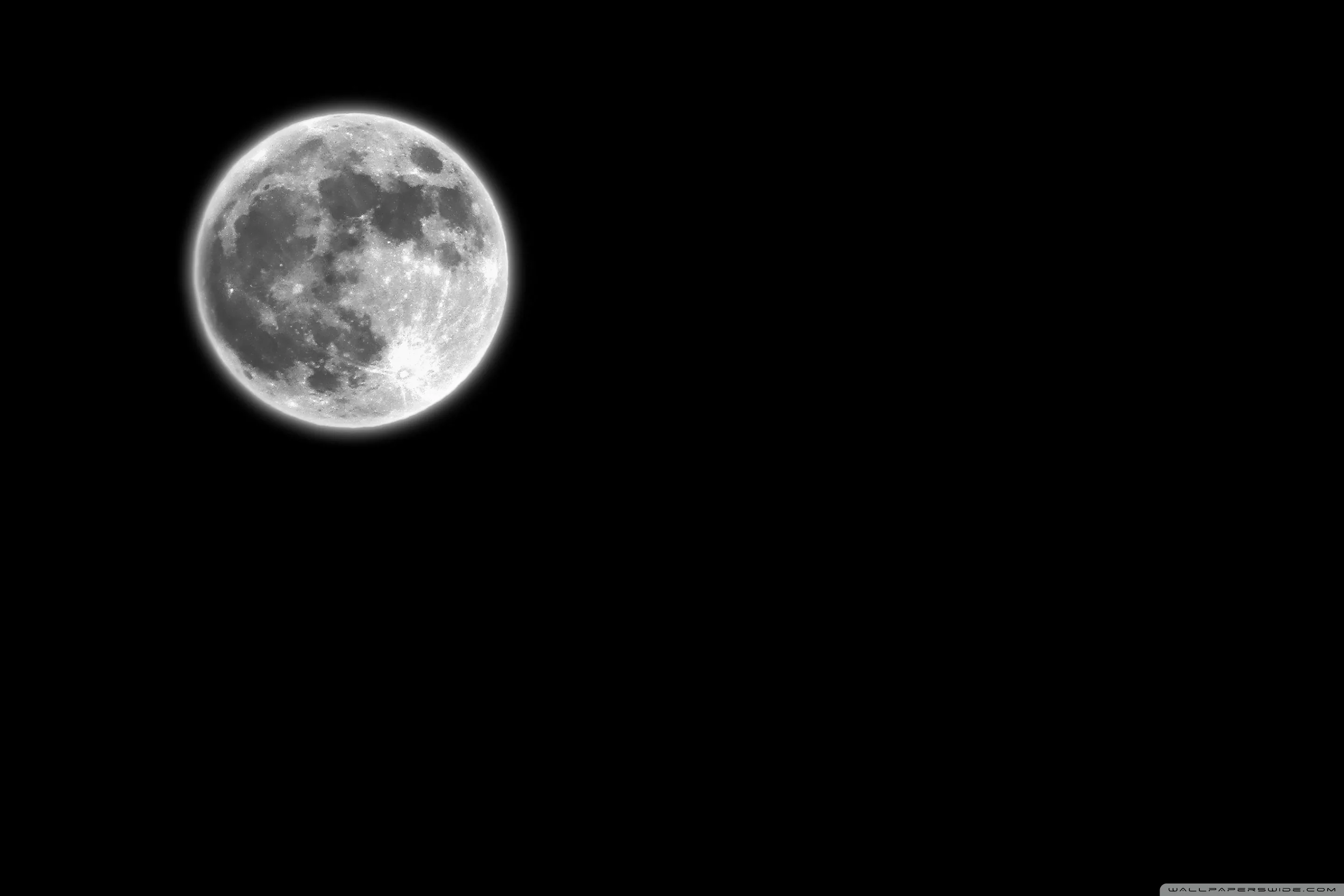 Dark Moon Wallpaper Full Moon Free Stock Photo