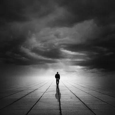 Lonely Girl Walking Alone In The Dark Wallpapers