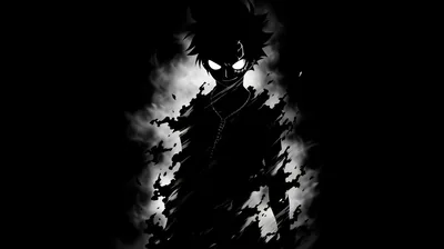 Luffy in Shadow with Glowing Eyes HD Wallpaper