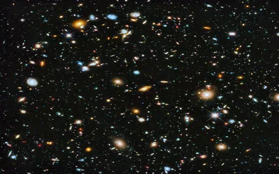 Hubble Deep Field of Galaxies HD Wallpaper