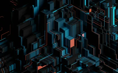 Geometric Wallpaper 4K, Abstract background, Futuristic