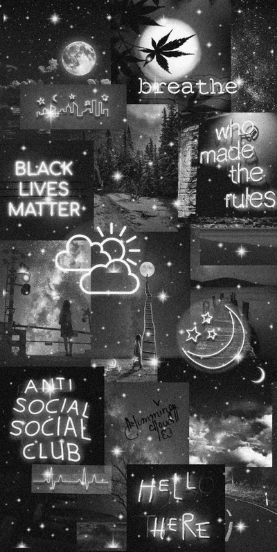 Black Aesthetic Wallpaper Glitter