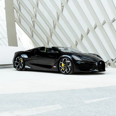 Bugatti W16 Mistral Wallpaper 4K, Sports cars, Black cars