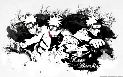 Shadow Clones in Ink Brush Style HD Wallpaper