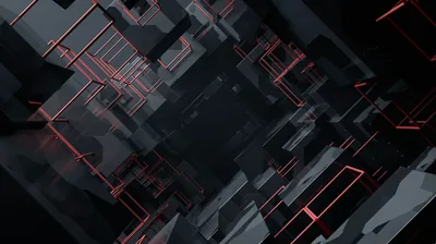 Black Red Abstract 10k Laptop Full HD 1080P, HD 4k Wallpapers, Images, Backgro