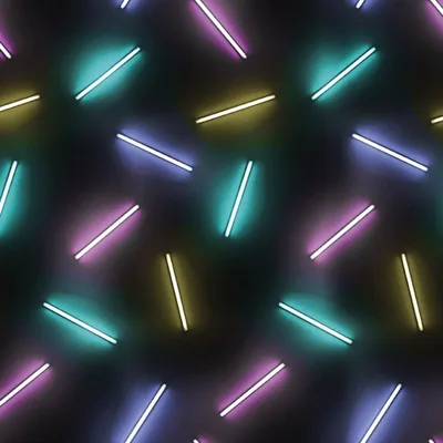 Pastel Neon Tubes Pattern HD Wallpaper
