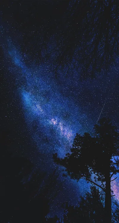 Aesthetic Black Galaxy Wallpaper