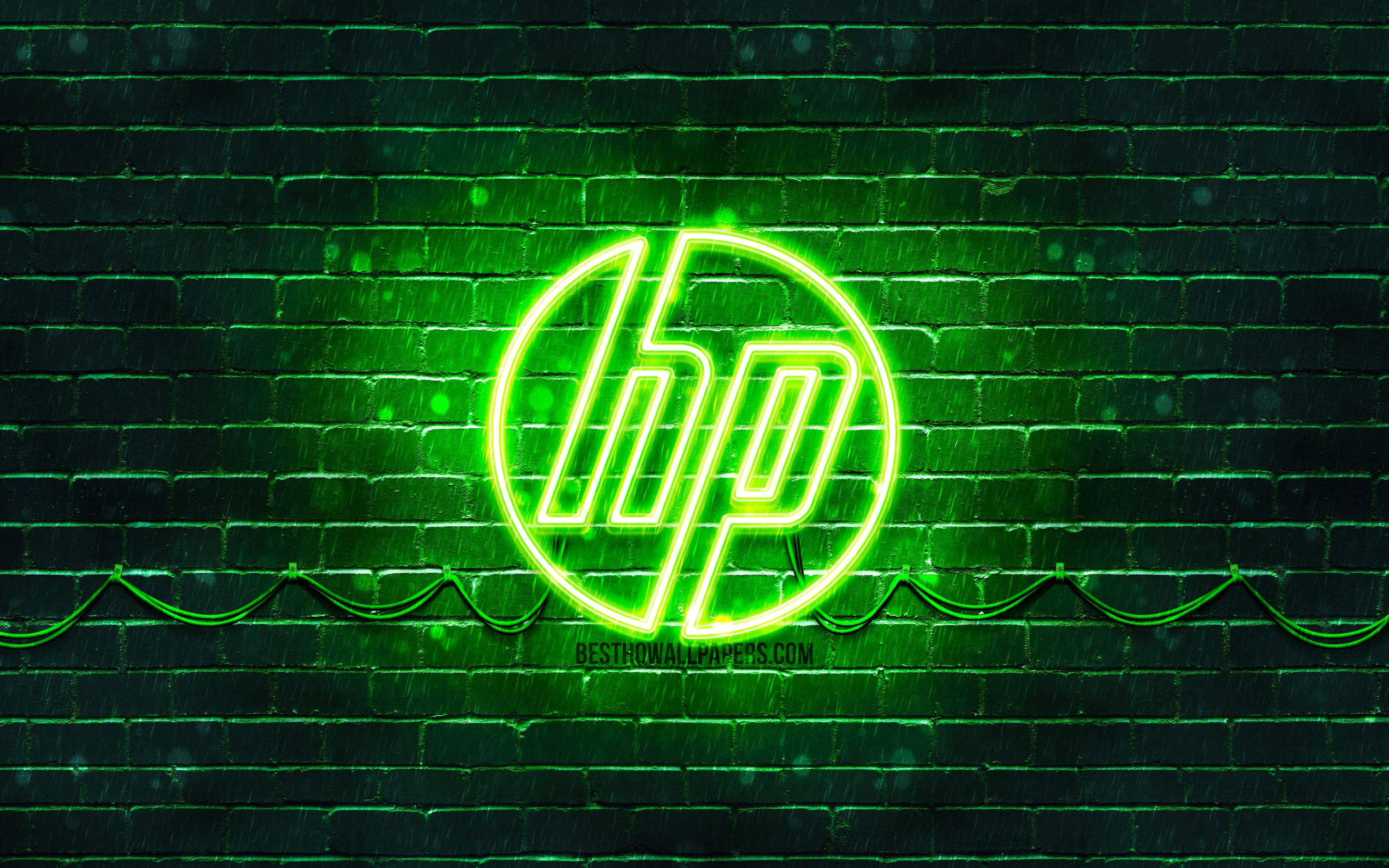 HD HP Black Wallpaper 4K Background