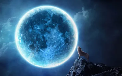Dark Full Moon Background Wallpaper