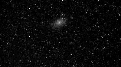 Face-On Spiral Galaxy in Monochrome HD Wallpaper