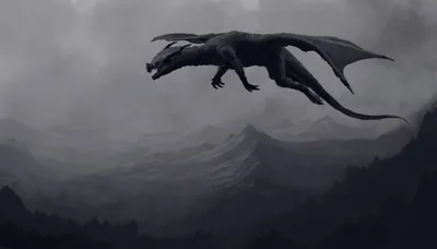 Big Giant Black Dragon 4k Wallpaper, HD Artist Wallpapers, 4k Wallpapers