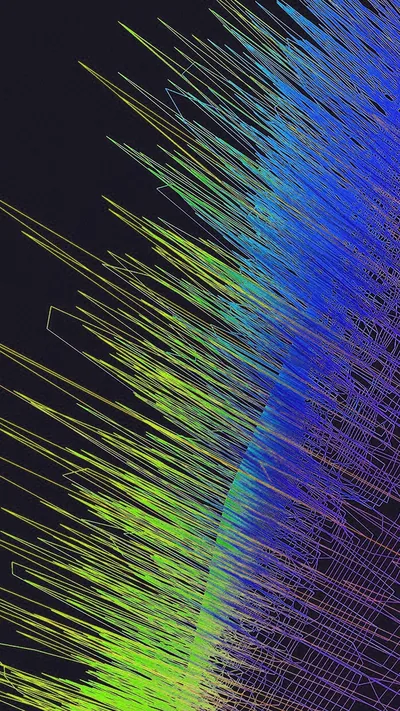 Abstract Line Rainbow Digital Pattern Background Dark iPhone 6 Wallpaper