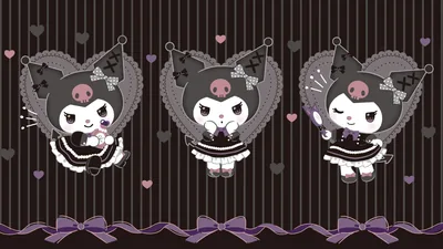 Gothic Lolita Kuromi Background From Sanrio Kawaii Hoshi