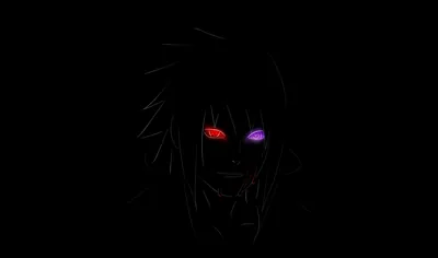 Two Glowing Eyes in the Dark HD Wallpaper
