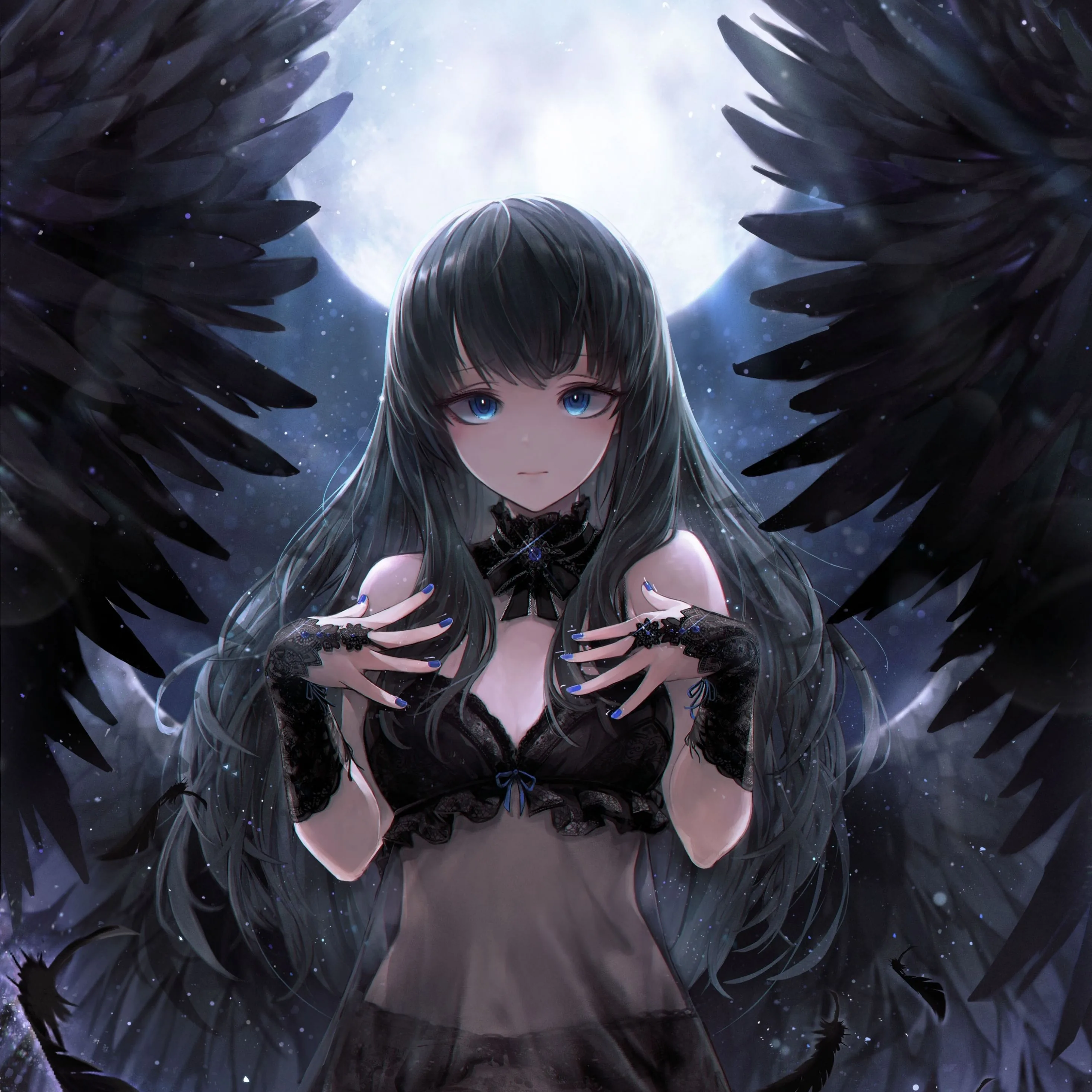 Anime Girl Dark Angel Wallpapers