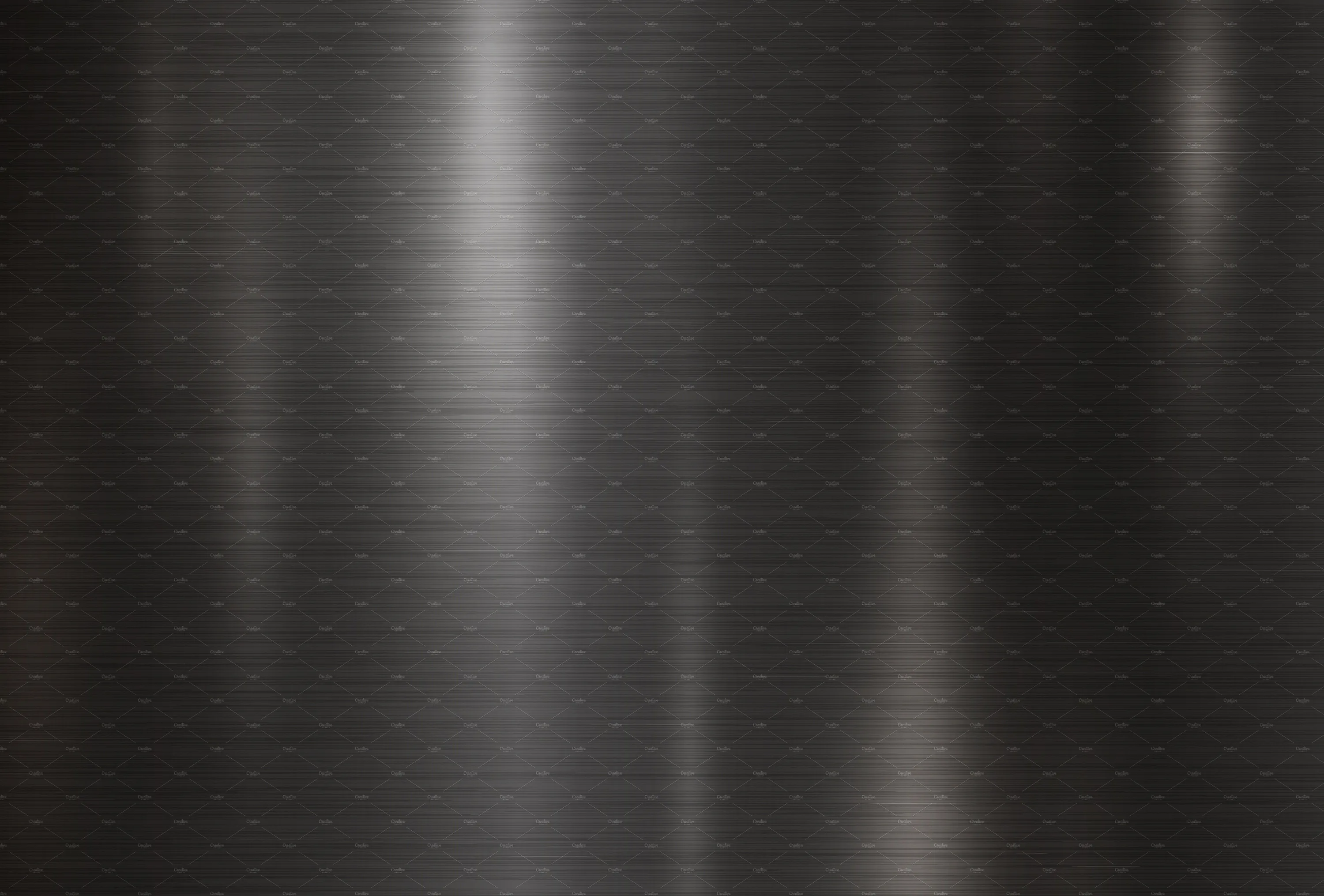 Vertical bands of reflected light sweep down brushed steel dotted with faint stud rows, the brightest strip sitting left of centre.