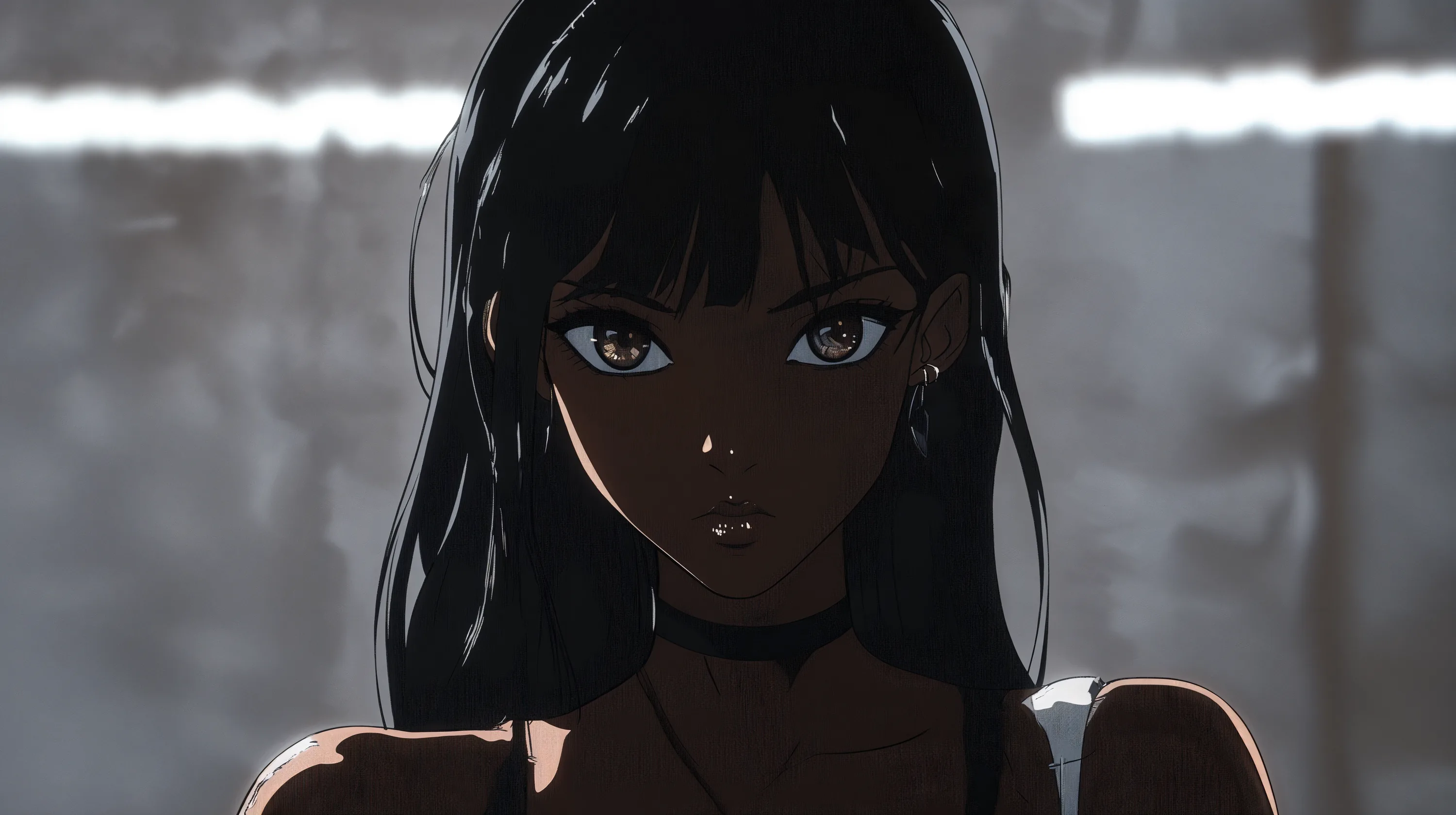 Black People Anime Background