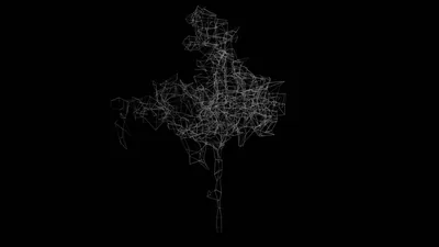 City Road Network Drawn in White HD Wallpaper