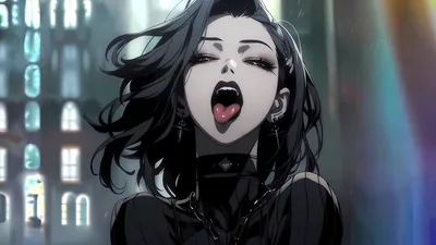 Dark Goth Anime Girl Live Wallpaper