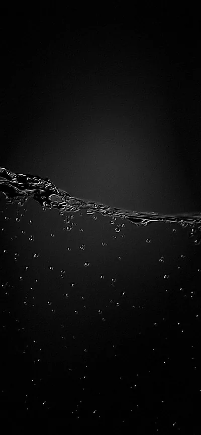Dark Water Surface with Rising Bubbles HD Phone Wallpaper