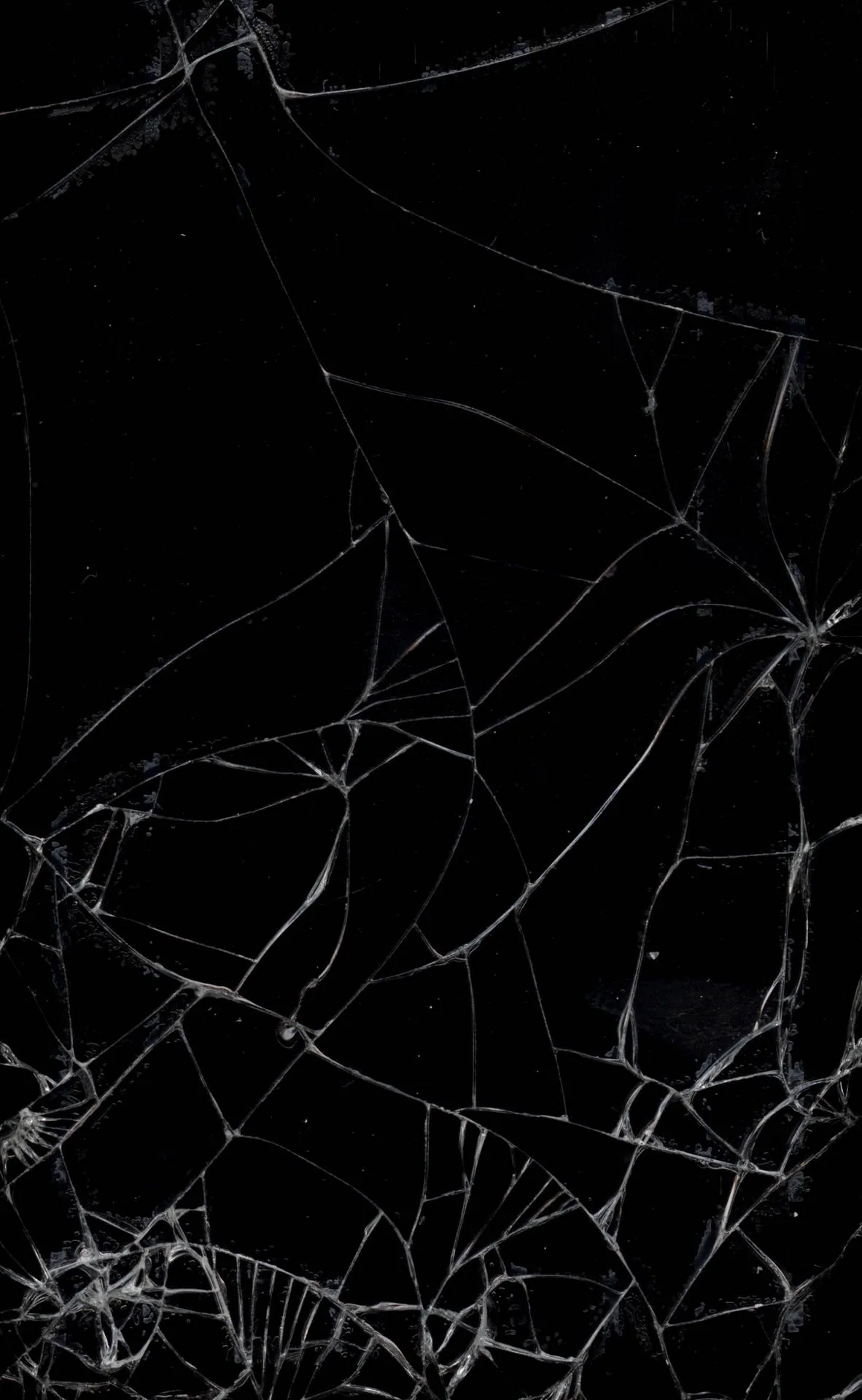 Black Aesthetic Broken Screen Hd Wallpaper