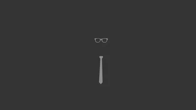 Glasses and Necktie on Dark Grey HD Wallpaper