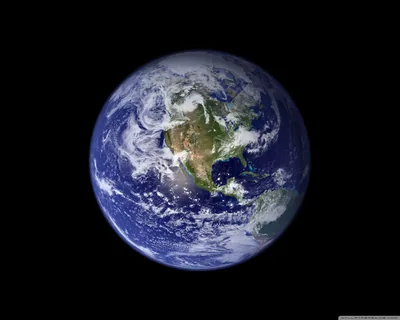 Western Hemisphere Centered on Black HD Wallpaper