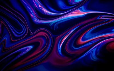 Purple and Blue Liquid Marble Swirl HD Wallpaper