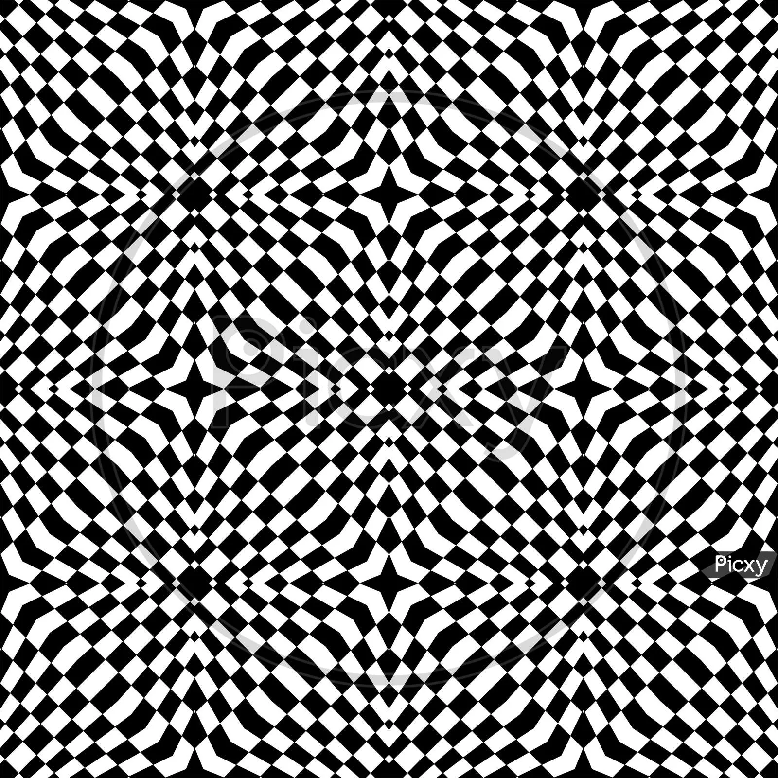 Image of Vector seamless abstract pattern black and white abstract background wallpape