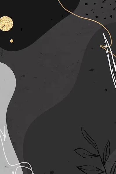 Abstract Grey Shapes with Gold Circle HD Phone Wallpaper