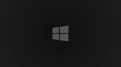Woven Windows 10 Logo in Dark Grey HD Wallpaper