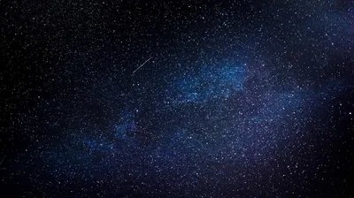 Dim Star Field with a Faint Meteor HD Wallpaper