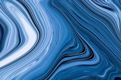 Blue Black Marble Wallpaper 4K