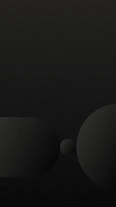 Minimalist Dark Shapes with a Small Sphere HD Phone Wallpaper
