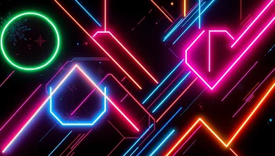Black And Neon Wallpaper