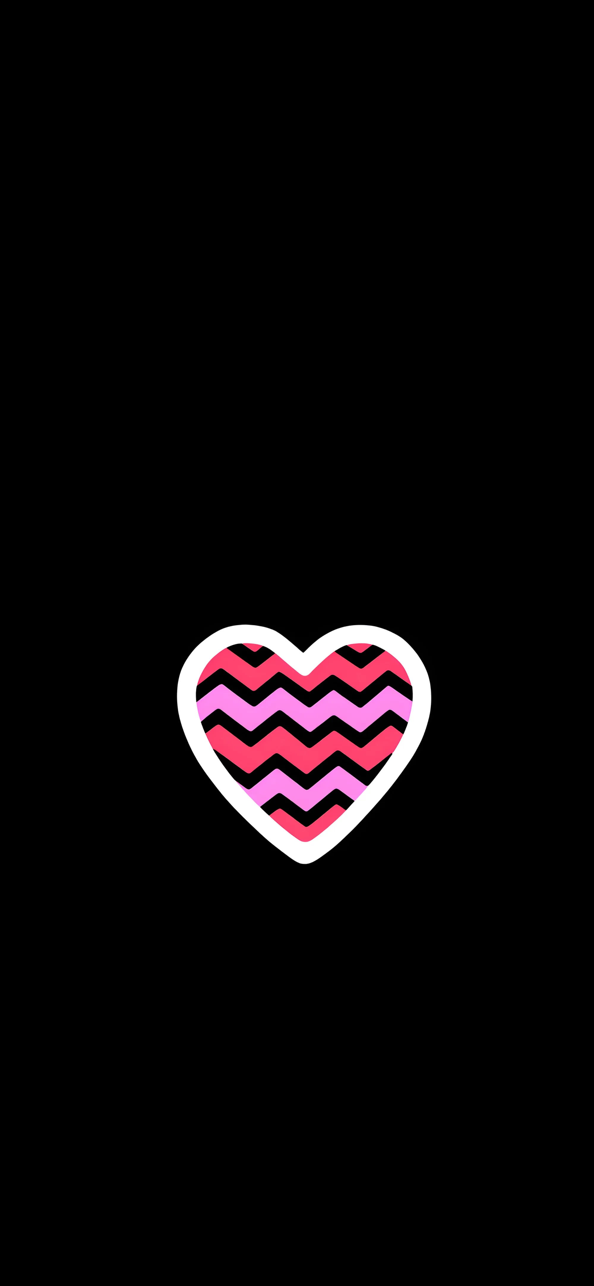 Aesthetic Heart Pink Black Wallpapers Minimalist HD Wallpapers