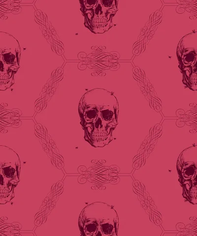 Black Wallpaper With Skulls Wallpapers