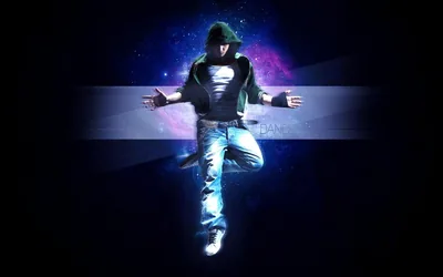 Hooded Boy Floating in Blue Space HD Wallpaper
