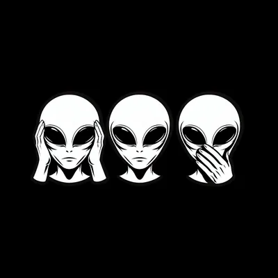 Eerie Black Alien Holding I Don t Believe in Humans Sign Mobile Wallpaper Playground