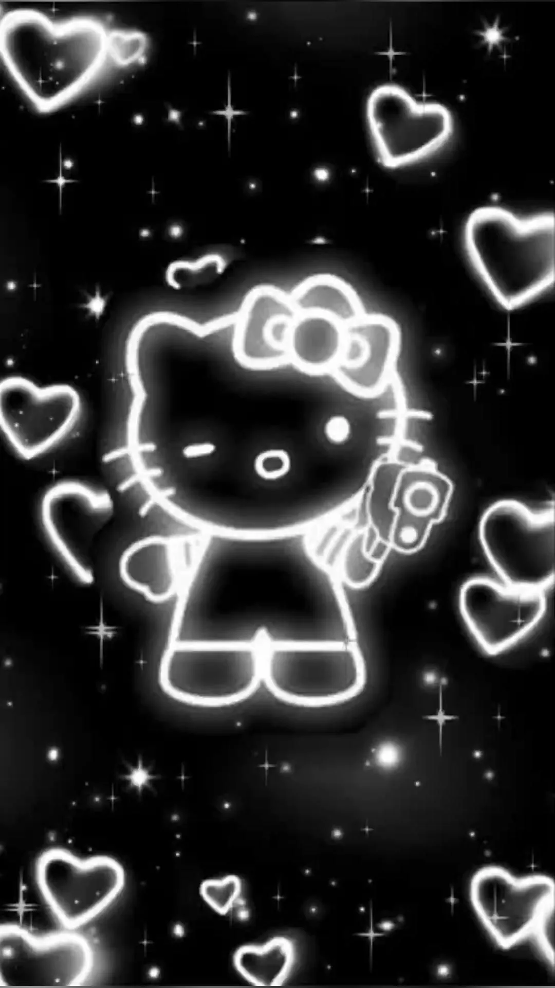 Black Hello Kitty Desktop